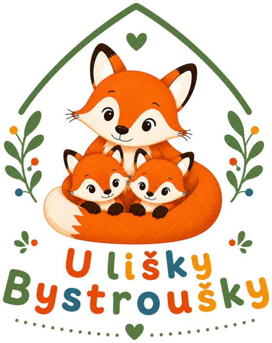 Logo U Lišky Bystroušky — dětský klub v Olšovci u Hranic