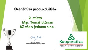 Náhled: Ocenění za produkci 2024 – 2. místo